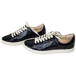 FRYE Black Patent Leather Low Top Sneakers FR41193 Women's 8.5M Flats Casual